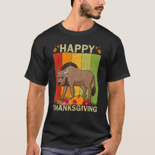 T-shirt Graphisme Rétro de Wildebeest pour Famille Corresp