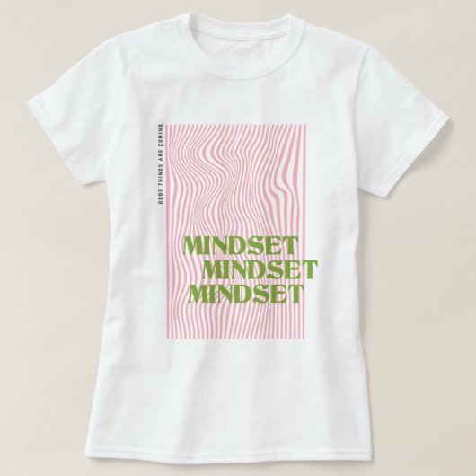T-shirt Graphisme Rétro Vague de Mentalité (Design devant)