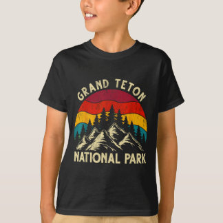 T-shirt Graphisme rétro vintage du parc national de Grand