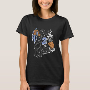 T-shirt Graphisme Tee - shirt Rag 2 Rich Basket Match 5 Or