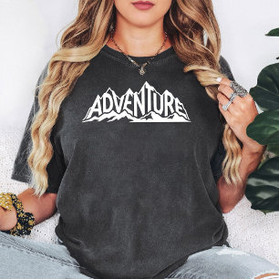 T-shirt Graphisme Texte Montagne Aventure