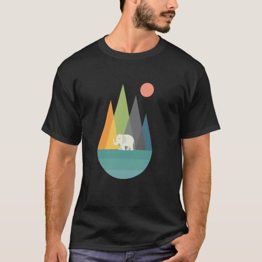 T-shirt Graphisme Threadless Andy Westface Walk In Peace (Devant)