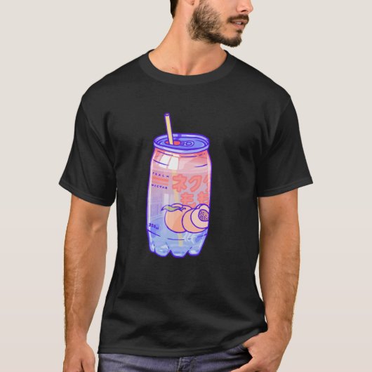 T-shirt Graphisme Threadless Laura O'Connor Peach Bubbles (Devant)