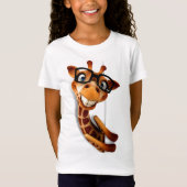 T-shirt - Grappig Giraffe dat bril draagt (Voorkant)