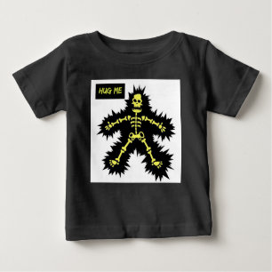 T-SHIRT GRAPPIG SKELET KNUFFEL ME VOOR KINDEREN