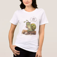 T-shirt Grappige Moe Snail "Ik Heb Rust Nodig" Sch