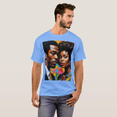 T-shirt Gras Afrocentré Power Couple Tee (Devant entier)