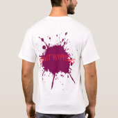T-shirt Gras de peinture violet (Dos)