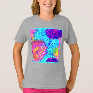 T-shirt Gras et beaux motifs floraux Art