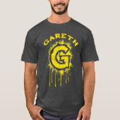 T-shirt Gras et urbain - Graffiti G Monogramme initial (Devant)