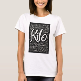 T-shirt Gras & Fun "Kilo" Cursive