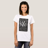T-shirt Gras & Fun "Kilo" Cursive (Devant entier)