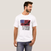 T-shirt Gras Grandes Étoiles Lumineuses Brave Coeur Usa Dr (Devant entier)