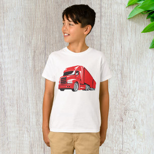 T-shirt Gras Red Semi-Truck Big Rig Trucker