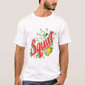 T-shirt Gras Rétro "Soif d'écureuil Quencher" Citrus Soda (Devant)