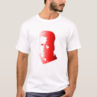 T-shirt Gras Rouge Homme Silhouette - Portrai Artistique M