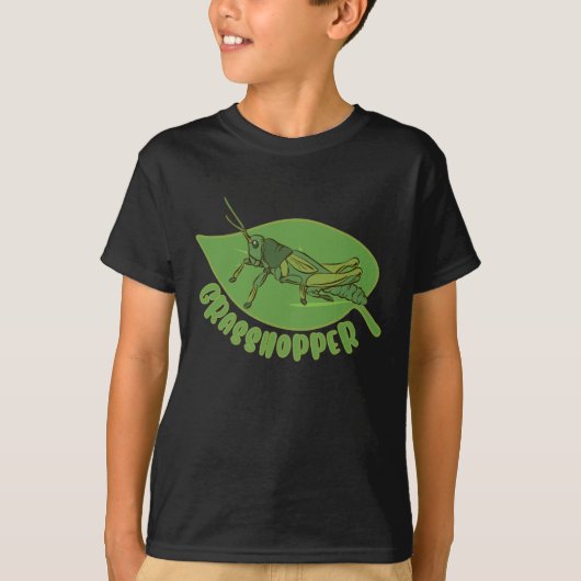 T-shirt Grasshopper Gardener Nature Entomologie Insecte (Devant)