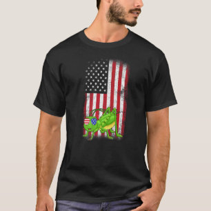 T-shirt Grasshopper Usa Drapeau Garçons Filles Hommes Femm