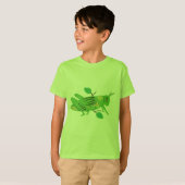 T-shirt Grasshopper vert (Devant entier)