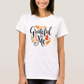 T-shirt Grateful for Me Fall Leaves Graphisme (Devant)
