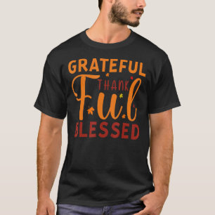 T-shirt Grateful Hommes bénis Femmes Action de grâces