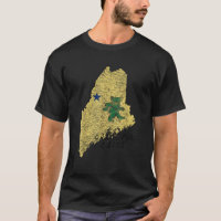 Grateful Maine Distress Drapeau original Maine
