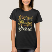 T-shirt Grateful Thankful Blessed (Devant)