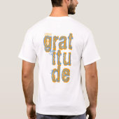 T-shirt gratitude 164 en or (Dos)