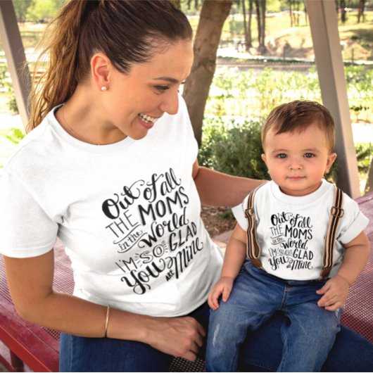 T-shirt Gratitude adorable pour maman Word Art