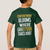 T-shirt Gratitude Grows - citations inspirantes (Dos)