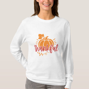 T-shirt Gratitude mignonne Merci Citrouille Thanksgiving