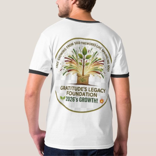 T-shirt Gratitude's Legacy Foundation 2026 Growth Tree T-S (Dos entier)