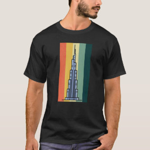 T-shirt Gratte-ciel Burj Khalifa Dubaï Émirats arabes unis
