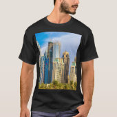 T-shirt gratte-ciel moderne de Dubaï Corniche (Devant)