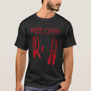 T-shirt Gratuit Bonbons Halloween sanglant Déplaisante Der