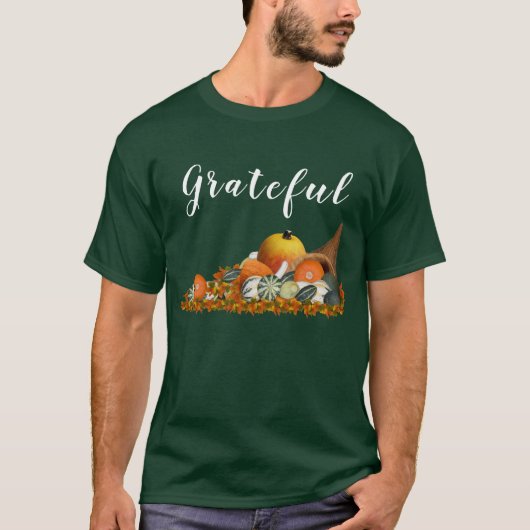 T-shirt Gratuit Cornucopia Thanksgiving (Devant)