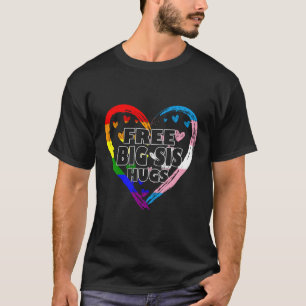 T-shirt Gratuit Gros Serres Avec Arc En Ciel Et Transgenre
