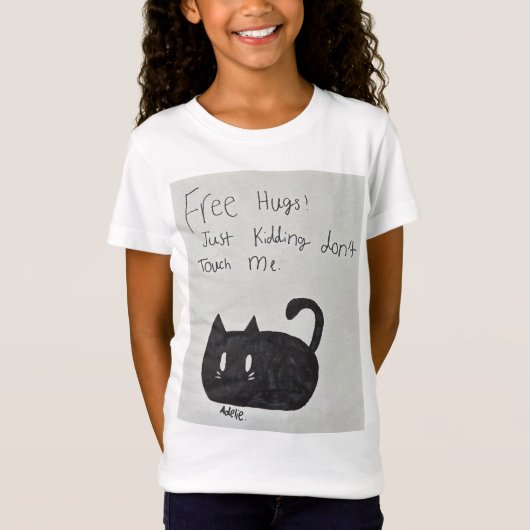 T-Shirt Gratuit Hugs ! Ne me touchez pas. (Devant)