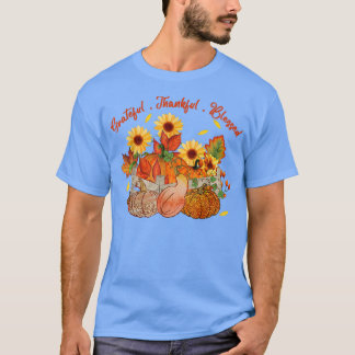 T-shirt Gratuit Merci Bienheureux Tournesol Automne De