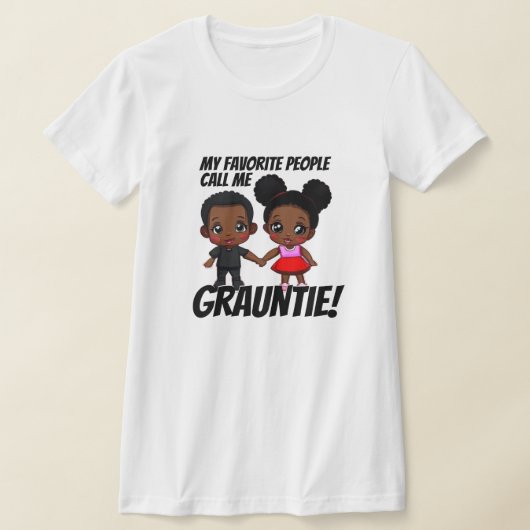 T-shirt Grauntie Cute Boy & Girl (Poser)