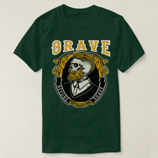 T-shirt Grave avant rasage Vintage 1 (Design devant)
