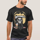 T-shirt Grave Faucheuse Café Glace Cream Drôle Goth (Devant)