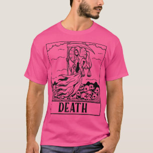 T-shirt Grave Faucheuse Skeleton Tarot Card Blackcraft Hom