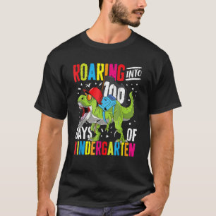 T-shirt Gravement Dans 100 Jours Maternelle Funny T Rex Di
