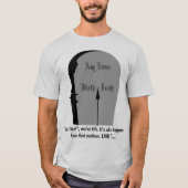 T-shirt Gravestone Le Dash Vivant Vie À Son Plus Grand Lt (Devant)