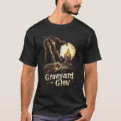 T-shirt Graveyard Glow - Skeleton Halloween (Devant)