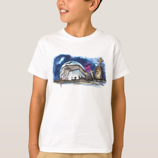 T-shirt Graveyard Zombie (Devant)