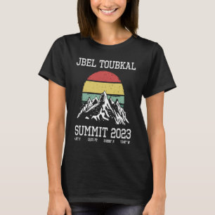T-shirt Gravi sommet Jbel Toubkal Maroc 2023 Randonnée sol