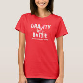 T-shirt Gravité et chutes - blague v2 (Devant)