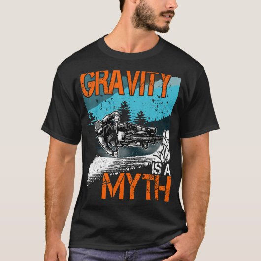 T-shirt Gravitie est un mythe Downhill tenue VTT (Devant)